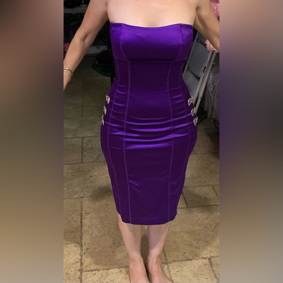 Mexican Dress purple color dress size S - Picture 7 of 10